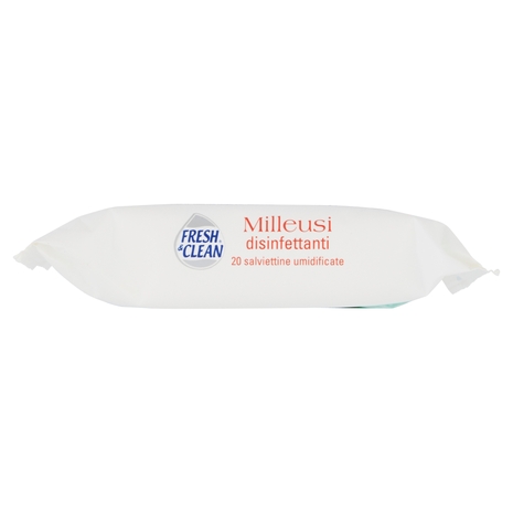 Fresh & Clean Milleusi disinfettanti salviettine umidificate 20 pz
